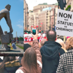Dijon : importante mobilisation des opposants aux statues de cheminots