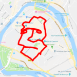 Insolite : il dessine le visage de Victor Hugo en courant dans le centre-ville de Besançon